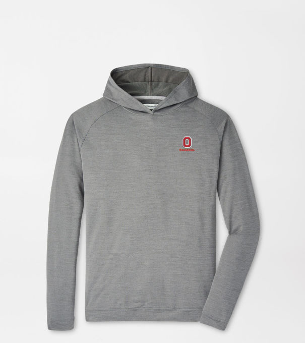 The Ohio State University Vault Pine Performance Hoodie in Iron