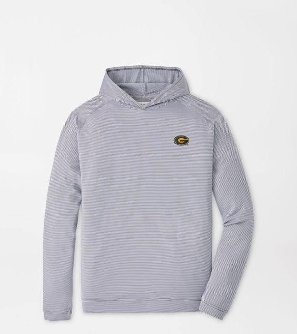 Grambling State Pine Sugar Stripe Performance Hoodie in Iron