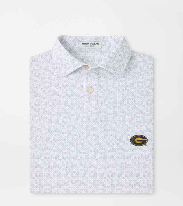 Grambling State Bases Loaded Youth Performance Jersey Polo in White