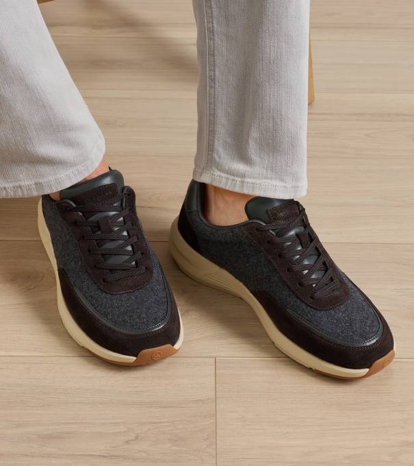 Journeyman Wool Sneaker in Charcoal