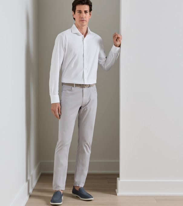 Wayfare Five-Pocket Pant in Platinum