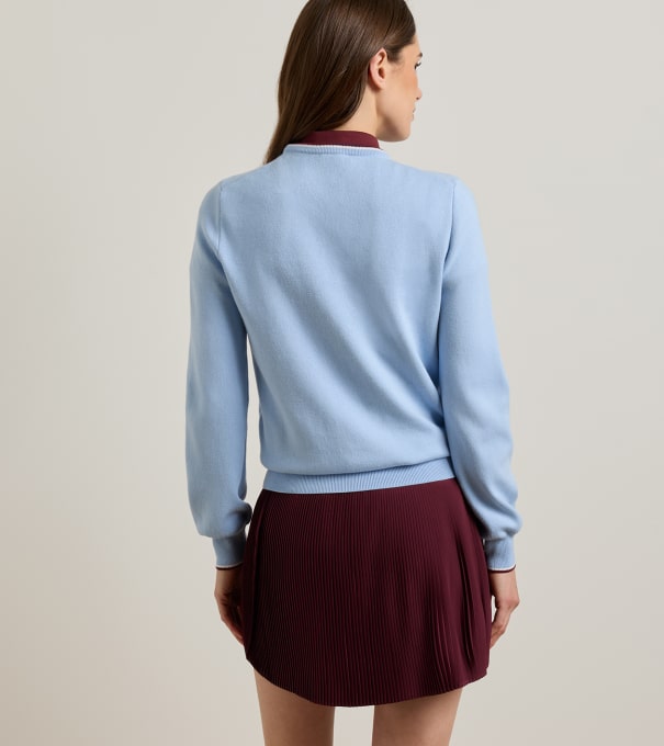 Coolspun Lite Cotton Crewneck in Cottage Blue