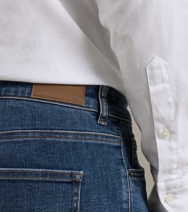Crown Heritage Five Pocket Denim in INDIGO BLUE WASH