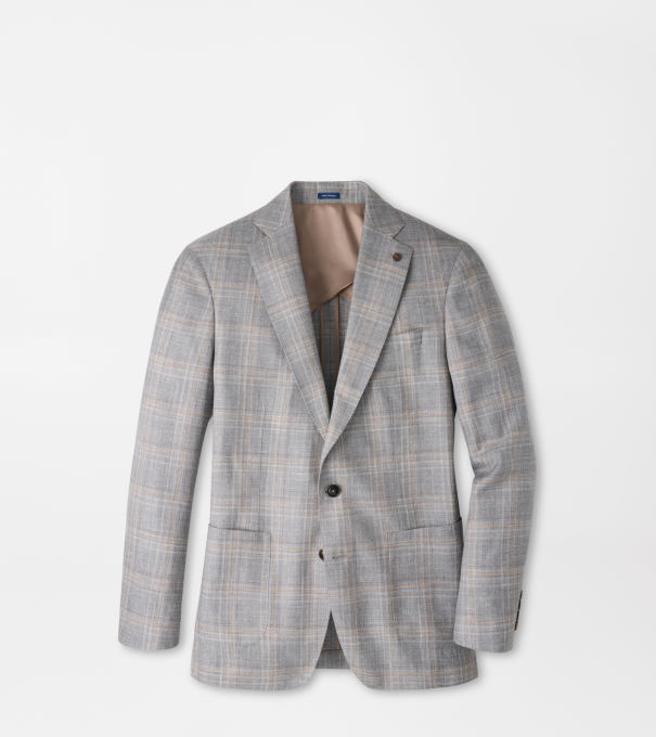 Denby Plaid Soft Jacket in Argento