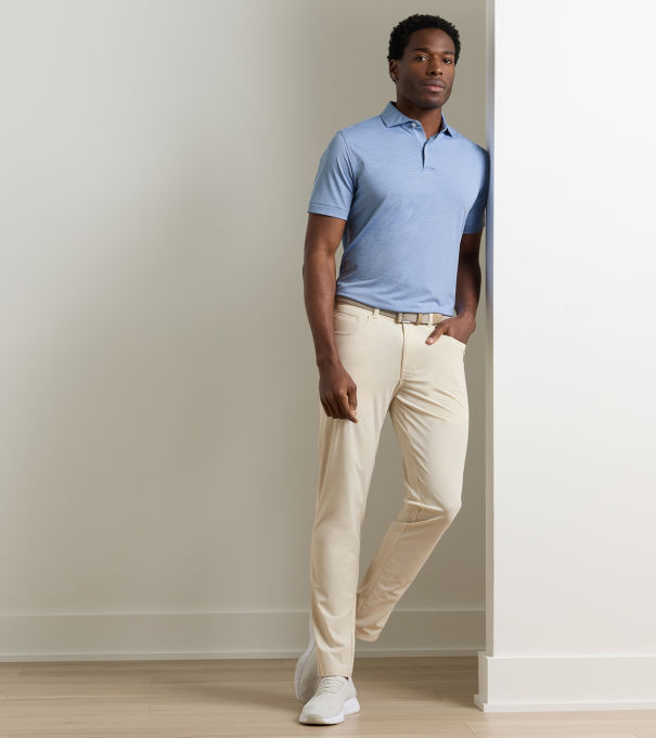 Bingham Performance Five-Pocket Pant in British Cream
