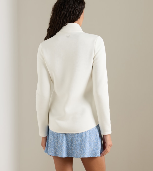 Lumi-Knit Performance Full Zip in SOFT WHITE