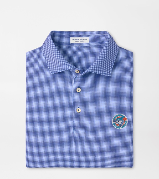 Cooperstown Toronto Blue Jays Border Performance Jersey Polo in Blue3