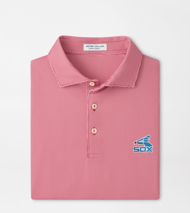Cooperstown Chicago White Sox Border Performance Jersey Polo in Red3