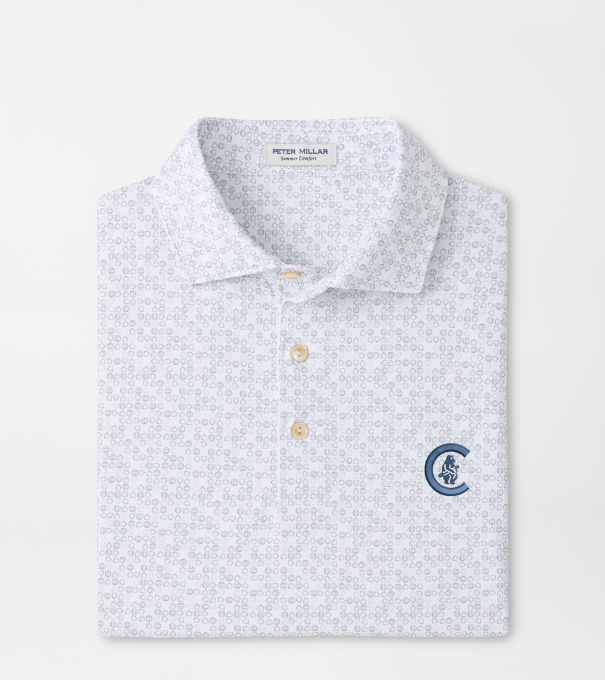 Cooperstown Chicago Cubs Bases Loaded Performance Jersey Polo in White