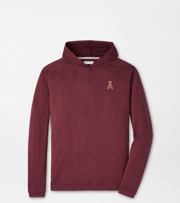 Cooperstown Los Angeles Angels Pine Performance Hoodie in Maroon3