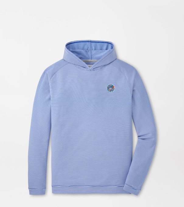Cooperstown Toronto Blue Jays Pine Sugar Stripe Performance Hoodie in Blue3