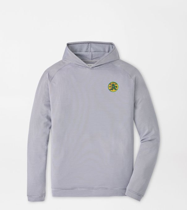 Cooperstown Athletics Pine Sugar Stripe Performance Hoodie in Iron