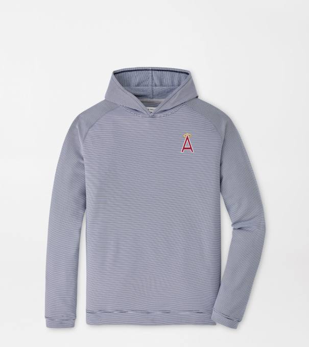 Cooperstown Los Angeles Angels Pine Sugar Stripe Performance Hoodie in Navy