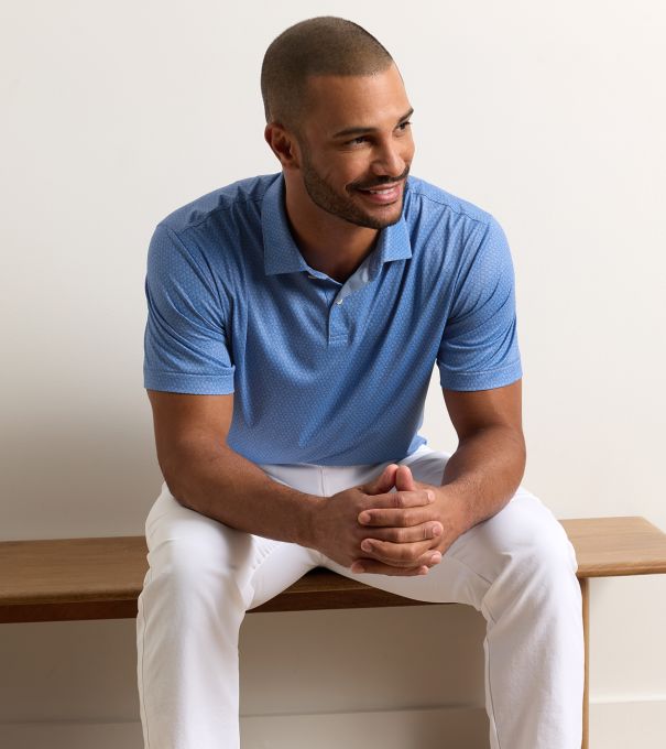 Featherweight Sands Performance Polo in HYPER BLUE