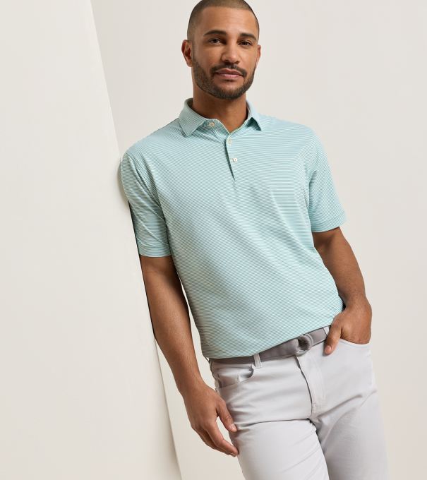 Candor Performance Mesh Polo in FRESH MINT