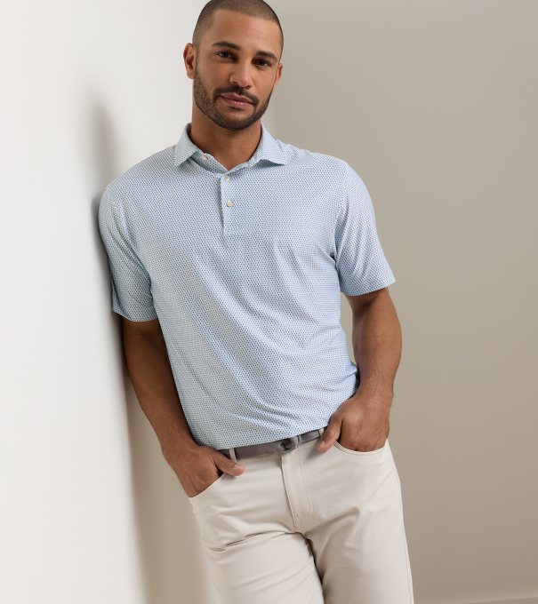 Hummingbird Performance Jersey Polo in White