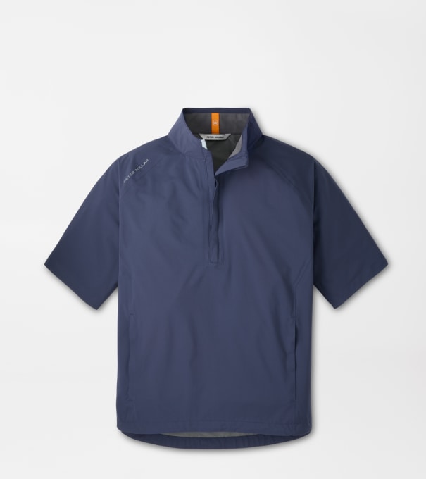 Shield Short-Sleeve Rain Shell in Navy