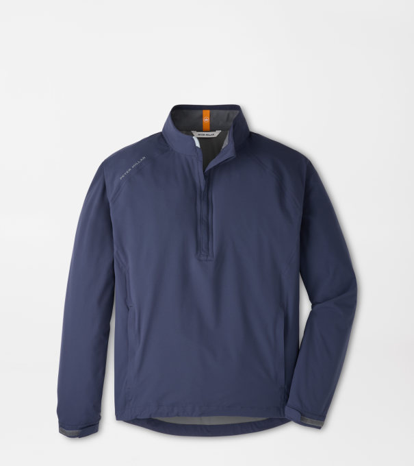 Shield Half-Zip Rain Shell in Navy