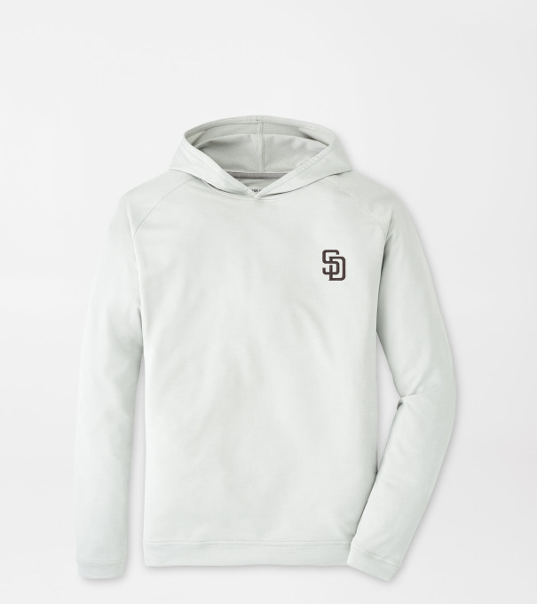 San Diego Padres Pine Performance Hoodie in British Grey