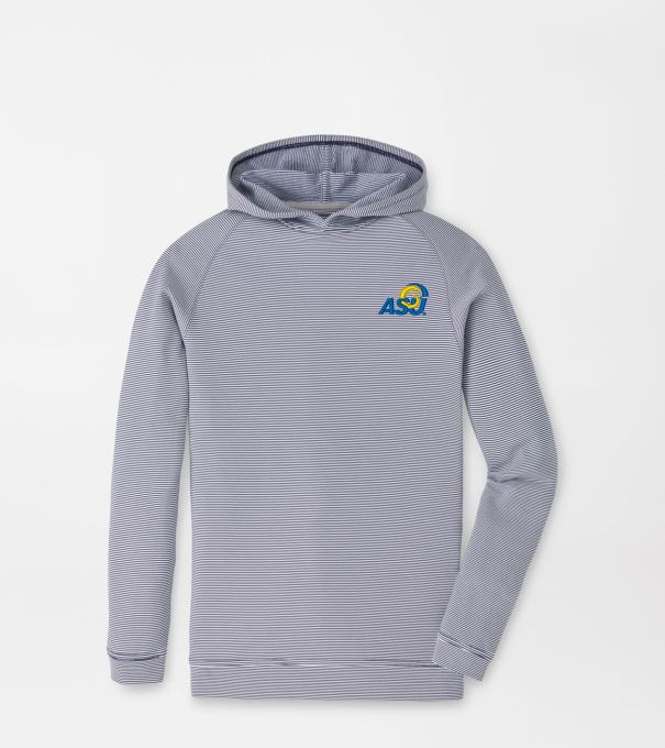 Angelo State University Pine Youth Sugar Stripe Performance Hoodie in Navy