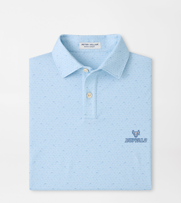 University at Buffalo On The Ball Youth Performance Jersey Polo in PALE BLUE