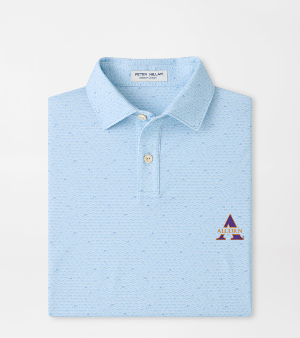 Alcorn State On The Ball Youth Performance Jersey Polo in PALE BLUE