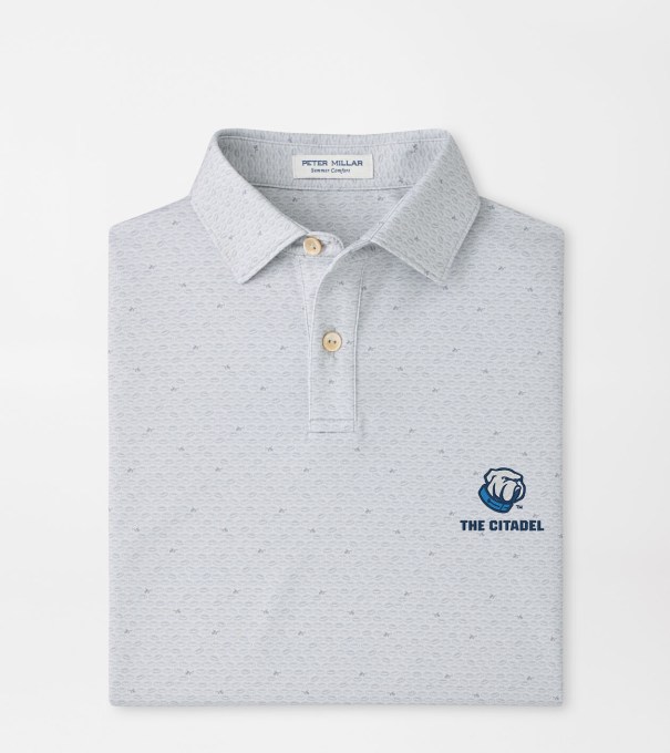 The Citadel On The Ball Youth Performance Jersey Polo in British Grey