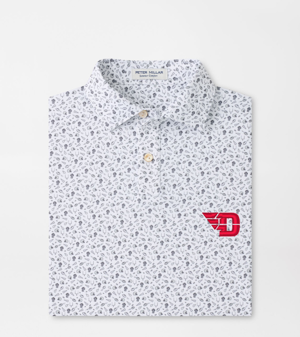 University of Dayton Kick Off Youth Performance Jersey Polo in Gale Grey