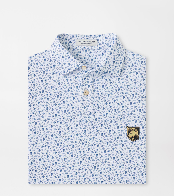 Army West Point Kick Off Youth Performance Jersey Polo in Blue Frost