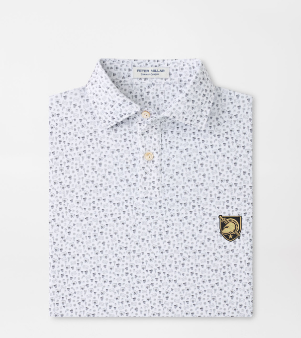 Army West Point Buzzer Beater Youth Performance Jersey Polo in White