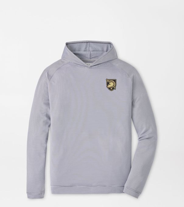 Army West Point Pine Sugar Stripe Performance Hoodie in Iron