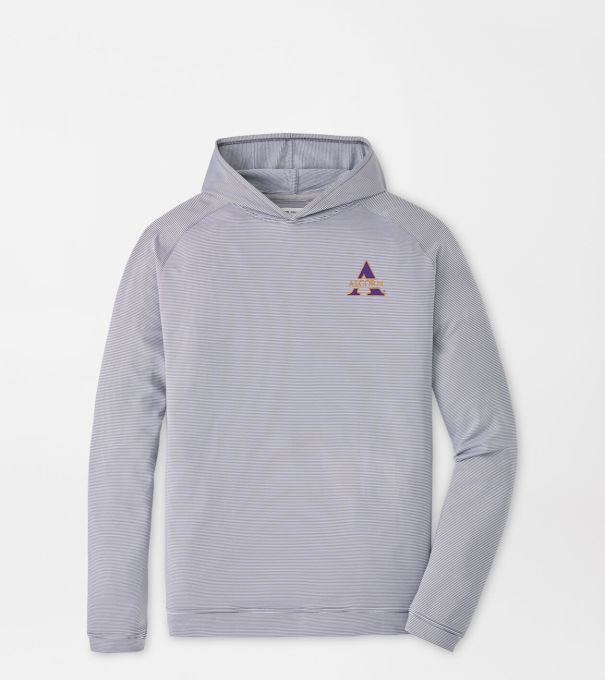 Alcorn State Pine Sugar Stripe Performance Hoodie in Iron