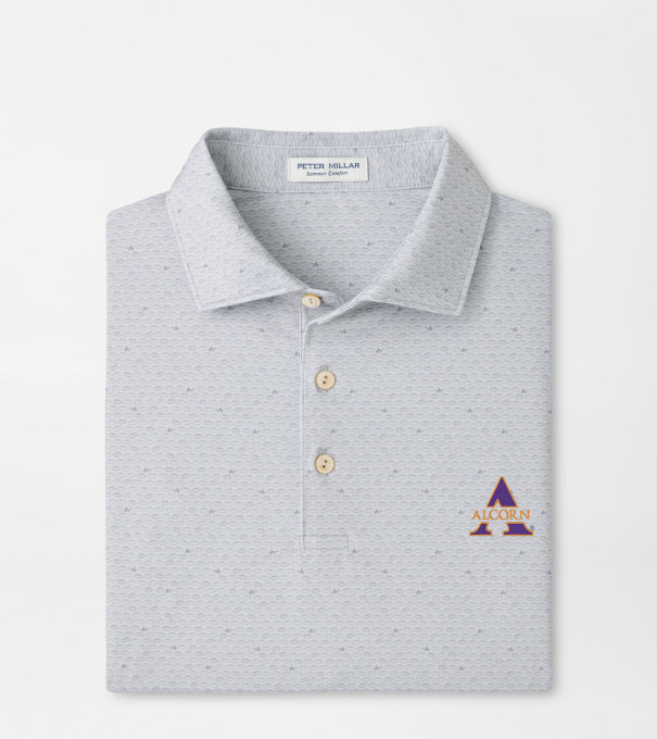 Alcorn State On The Ball Performance Jersey Polo in British Grey