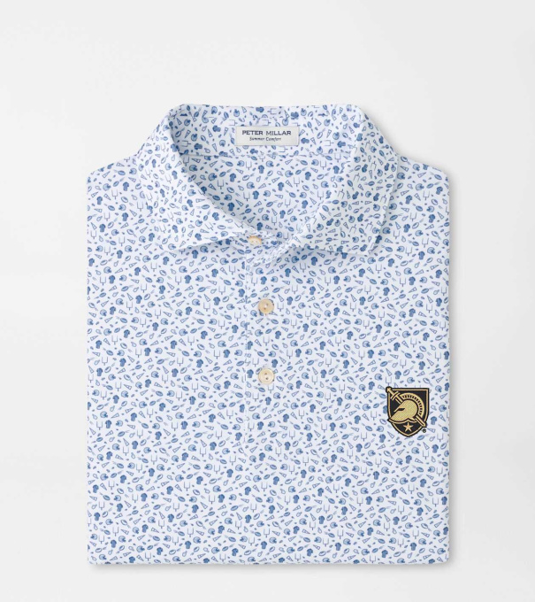 Army West Point Kick Off Performance Jersey Polo in Blue Frost