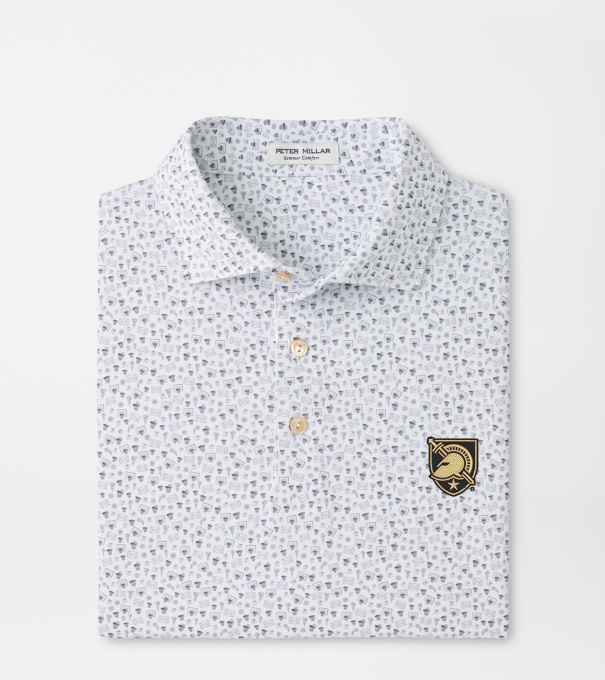 Army West Point Buzzer Beater Performance Jersey Polo in White