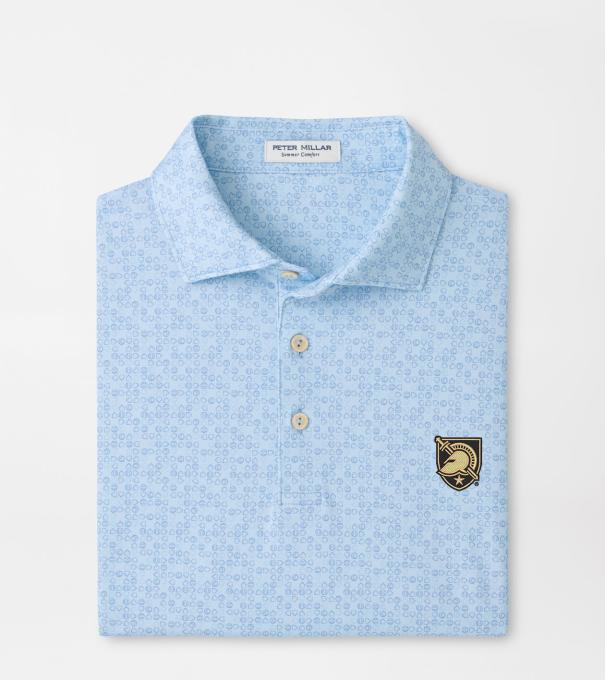 Army West Point Bases Loaded Performance Jersey Polo in PALE BLUE
