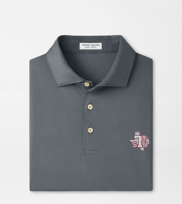 Texas Southern Hugo Performance Jersey Polo in Iron
