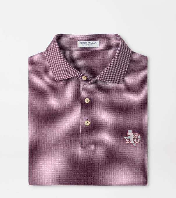 Texas Southern Border Performance Jersey Polo in Maroon3