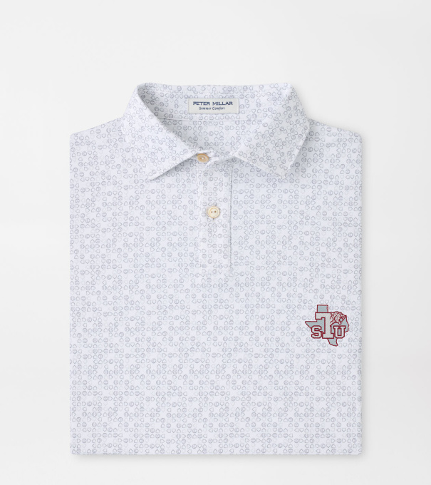 Texas Southern Bases Loaded Youth Performance Jersey Polo in White