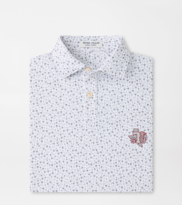 Texas Southern Buzzer Beater Youth Performance Jersey Polo in White