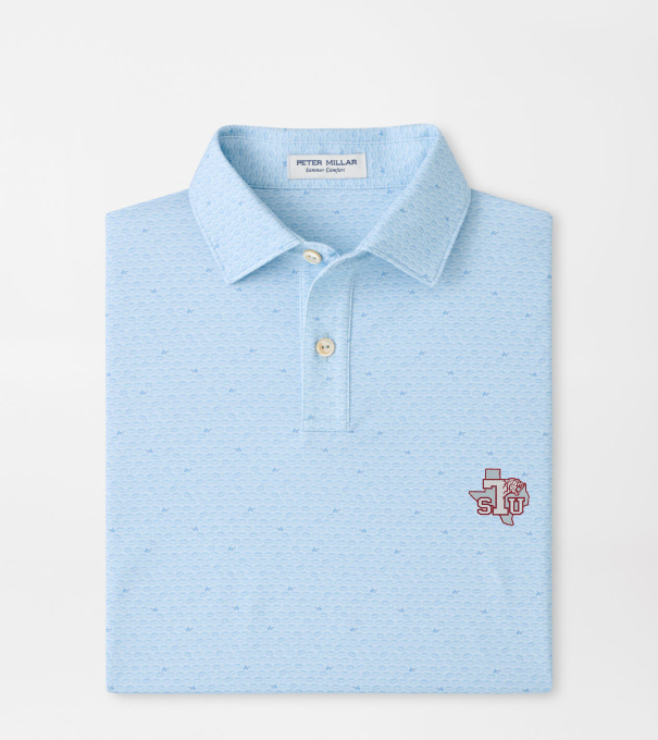 Texas Southern On The Ball Youth Performance Jersey Polo in PALE BLUE