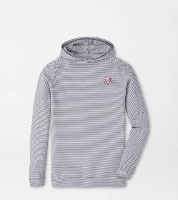 Texas Southern Pine Youth Sugar Stripe Performance Hoodie in Iron