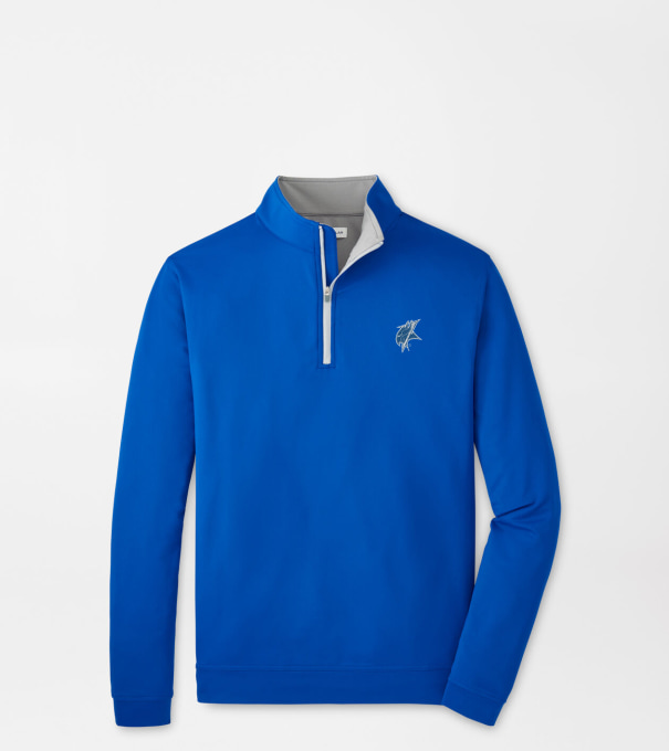 Elizabeth City Perth Performance Quarter-Zip in Blue3