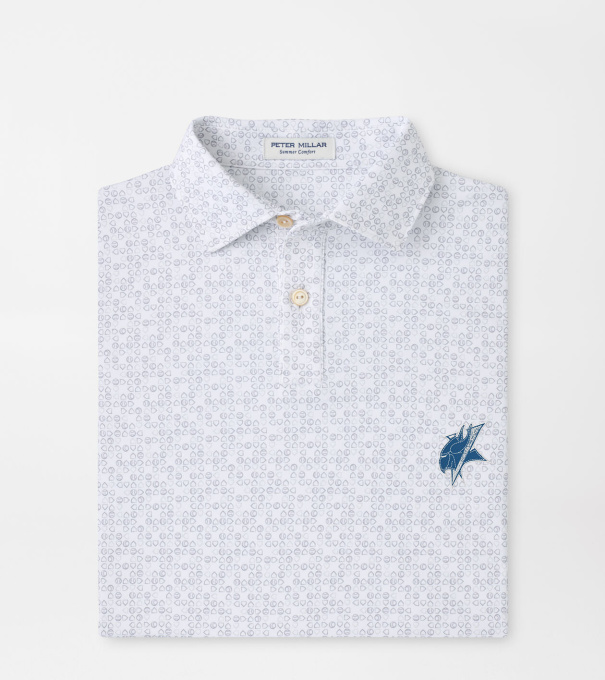 Elizabeth City Bases Loaded Youth Performance Jersey Polo in White