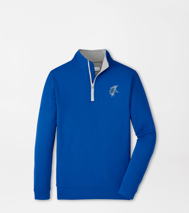 Elizabeth City Youth Perth Performance Quarter-Zip in Blue3