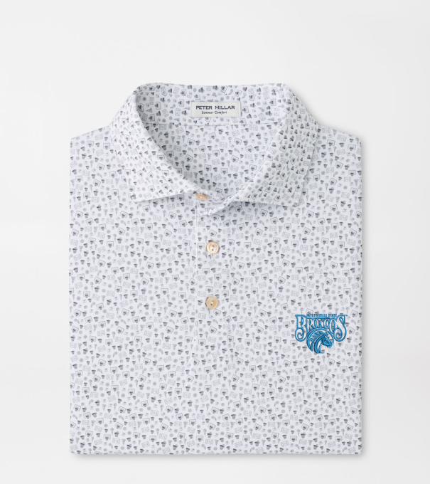 Fayettville State Buzzer Beater Performance Jersey Polo in White