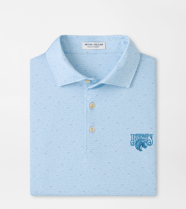 Fayettville State On The Ball Performance Jersey Polo in PALE BLUE
