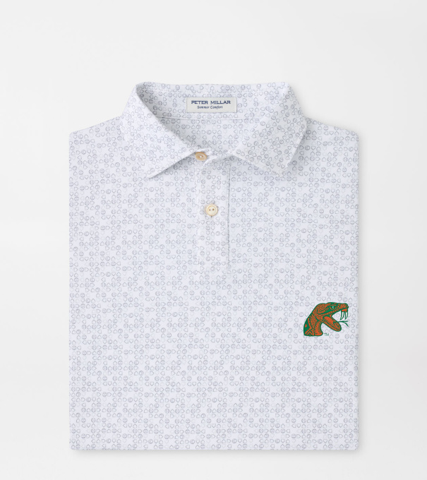 Florida A&M Bases Loaded Youth Performance Jersey Polo in White