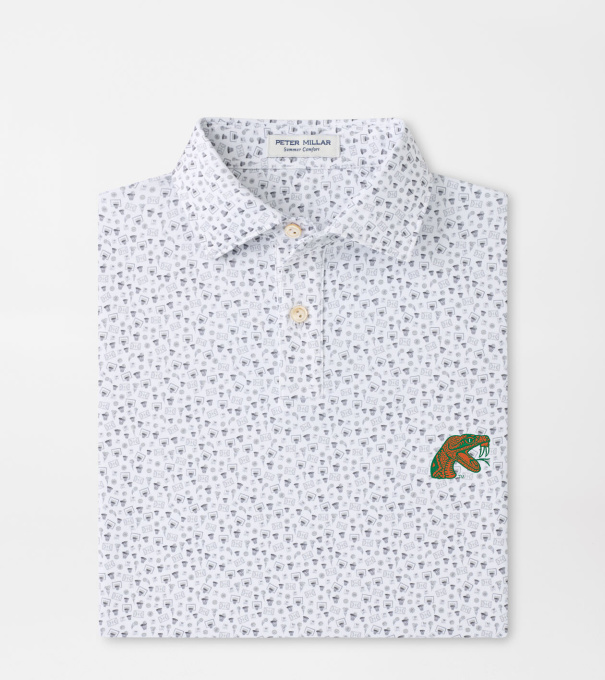 Florida A&M Buzzer Beater Youth Performance Jersey Polo in White