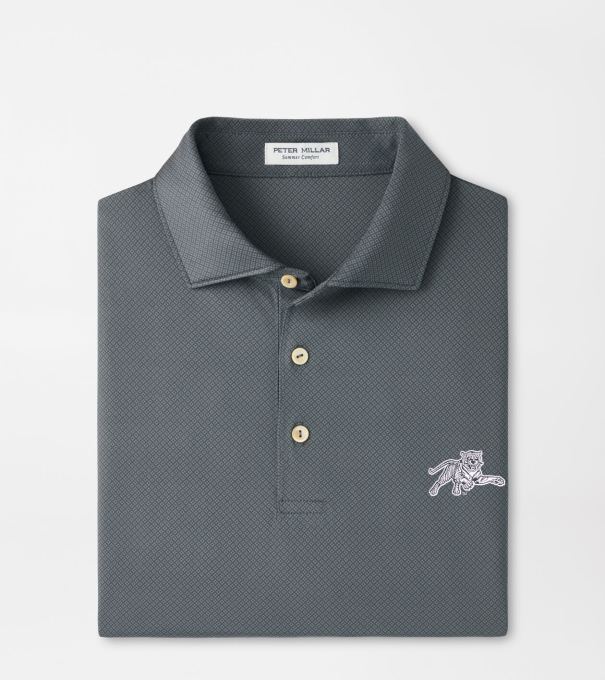Jackson State Hugo Performance Jersey Polo in Iron